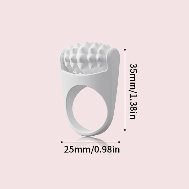 08 / MINIMALIST WHITE SILICONE FACIAL ROLLER