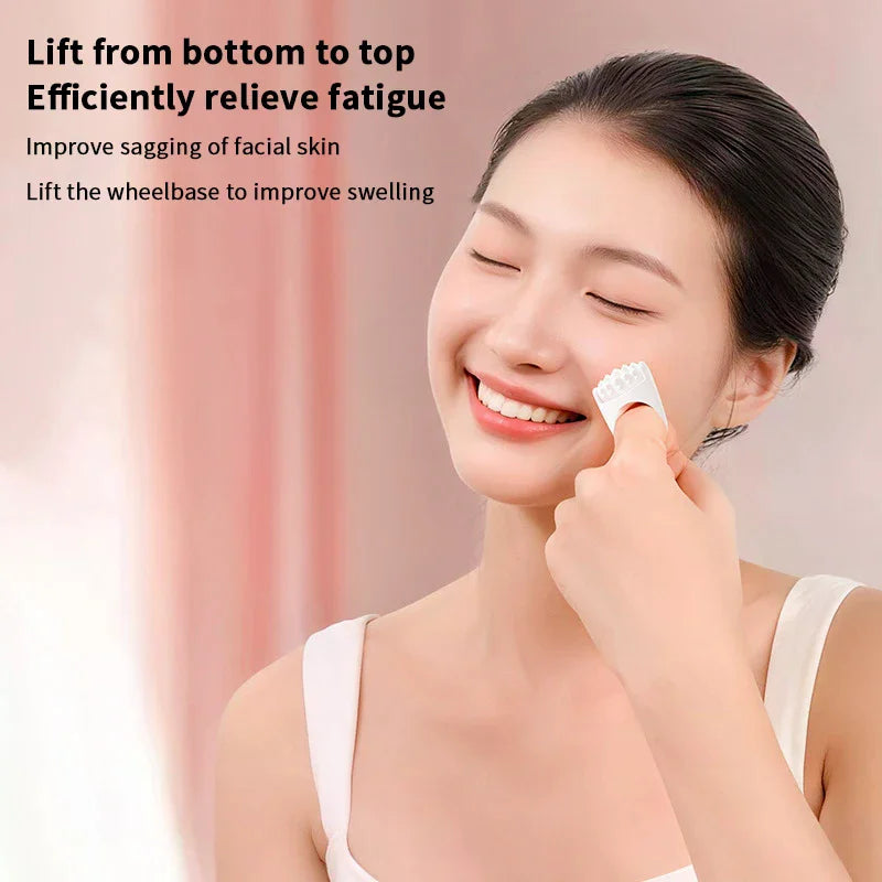 08 / MINIMALIST WHITE SILICONE FACIAL ROLLER